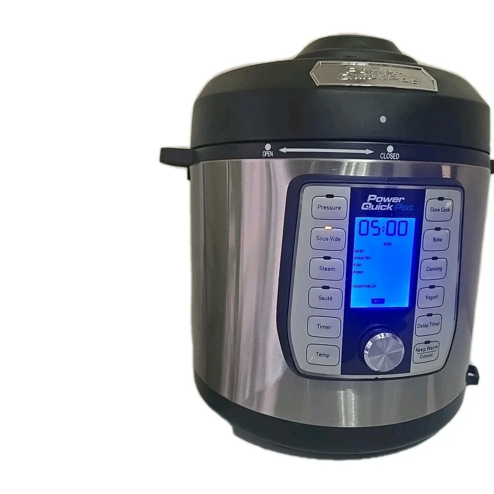 Power Quick Pot 6 Qt Stainless Steel 8-in-1 Multi Cooker One Touch TESTED Works